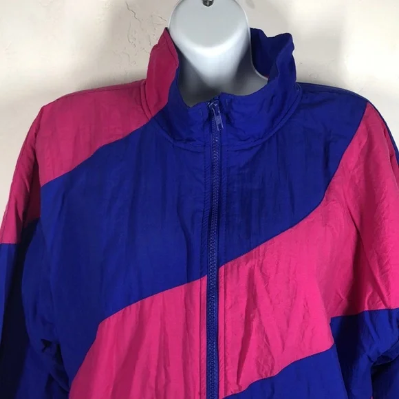 Vintage PK Elliot blue and pink jacket size small - Picture 2 of 11